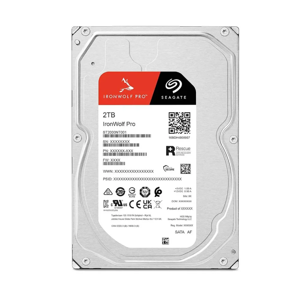 Seagate IronWolf Pro 2TB NAS Internal Hard Drive 3.5 Inch